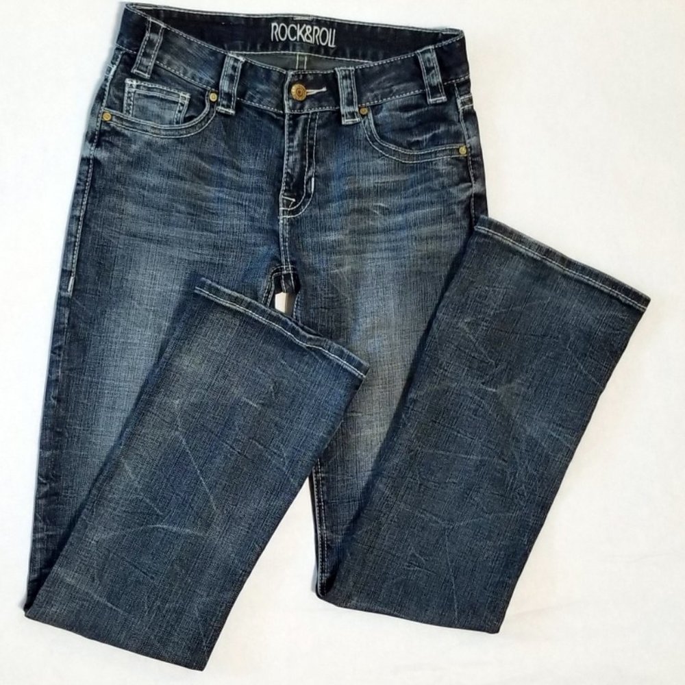 Rock&Roll Cowgirl Midrise Bootcut Jeans 27
